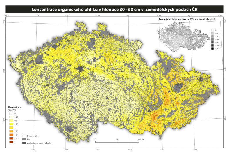Mapa koncentrace organického uhlíku v podorničí zem. půd.png